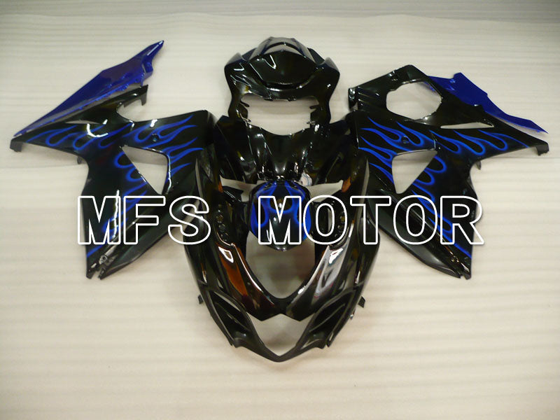 Suzuki GSXR1000 2009-2016 Injection ABS Fairing - Flame - Black Blue - MFS2717 - Fairings Kit