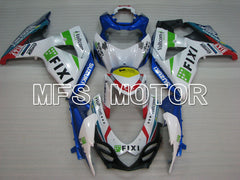 Suzuki GSXR1000 2009-2016 Injection ABS Fairing - FIXI - White Blue - MFS2729 - Fairings Kit
