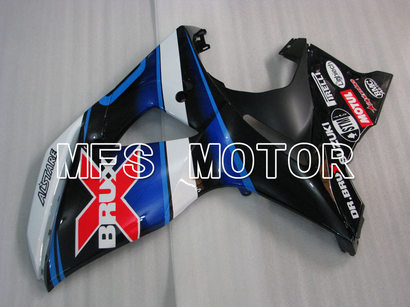 Suzuki GSXR1000 2009-2016 Injection ABS Fairing - BRUX - Black White - MFS2735 - Fairings Kit