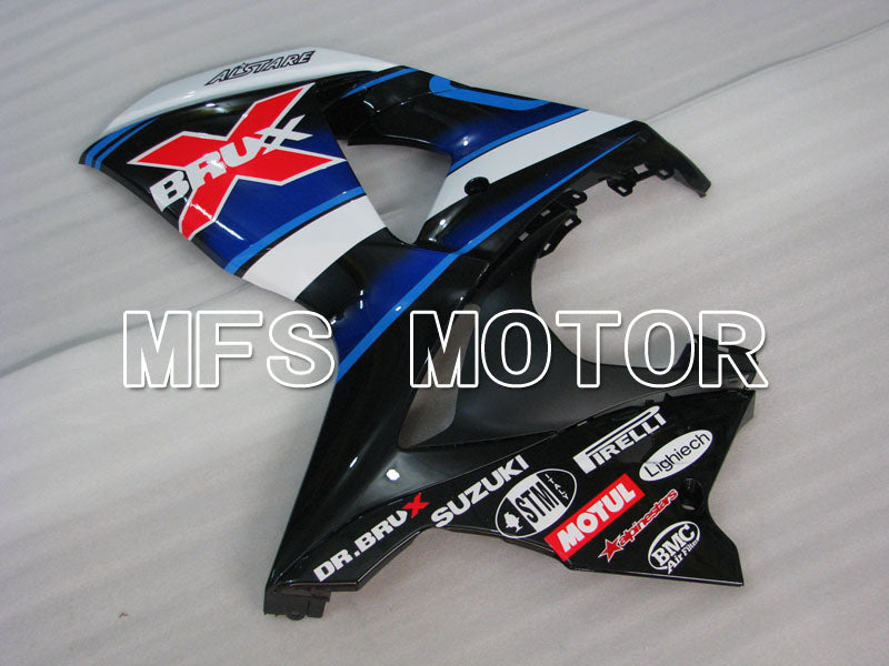 Suzuki GSXR1000 2009-2016 Injection ABS Fairing - BRUX - Black White - MFS2735 - Fairings Kit
