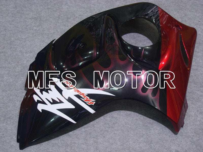 Suzuki GSXR1300 Hayabusa 2008-2020 Injection ABS Fairing - Flame - Black Red - MFS2744 - Fairings Kit