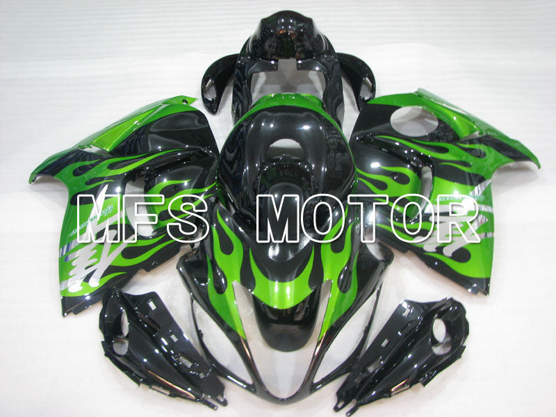 Suzuki GSXR1300 Hayabusa 2008-2020 Injection ABS Fairing - Flame - Black Green - MFS2763 - Fairings Kit