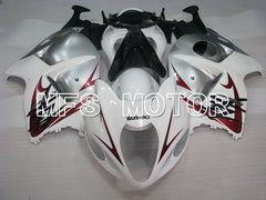 Suzuki GSXR1300 Hayabusa 1999-2007 Injection ABS Fairing - Factory Style - White Silver - MFS2779 - Fairings Kit
