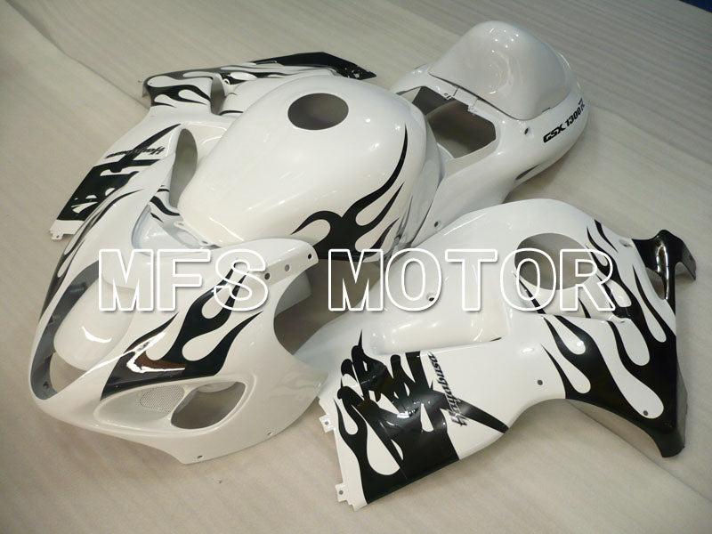 Suzuki GSXR1300 Hayabusa 1999-2007 Injection ABS Fairing - Flame - Black White - MFS2800 - Fairings Kit
