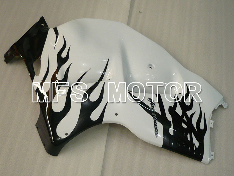 Suzuki GSXR1300 Hayabusa 1999-2007 Injection ABS Fairing - Flame - Black White - MFS2800 - Fairings Kit