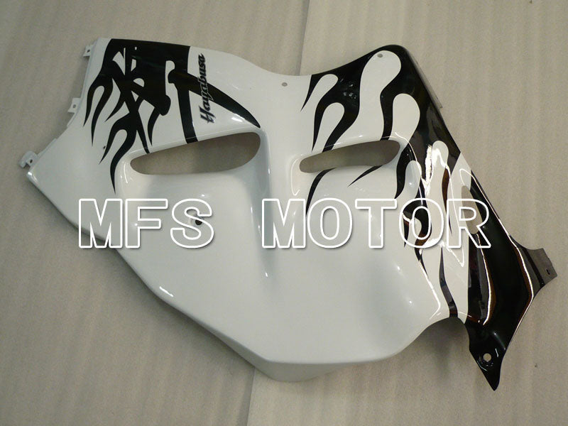Suzuki GSXR1300 Hayabusa 1999-2007 Injection ABS Fairing - Flame - Black White - MFS2800 - Fairings Kit