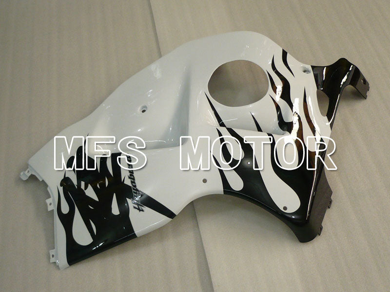 Suzuki GSXR1300 Hayabusa 1999-2007 Injection ABS Fairing - Flame - Black White - MFS2800 - Fairings Kit