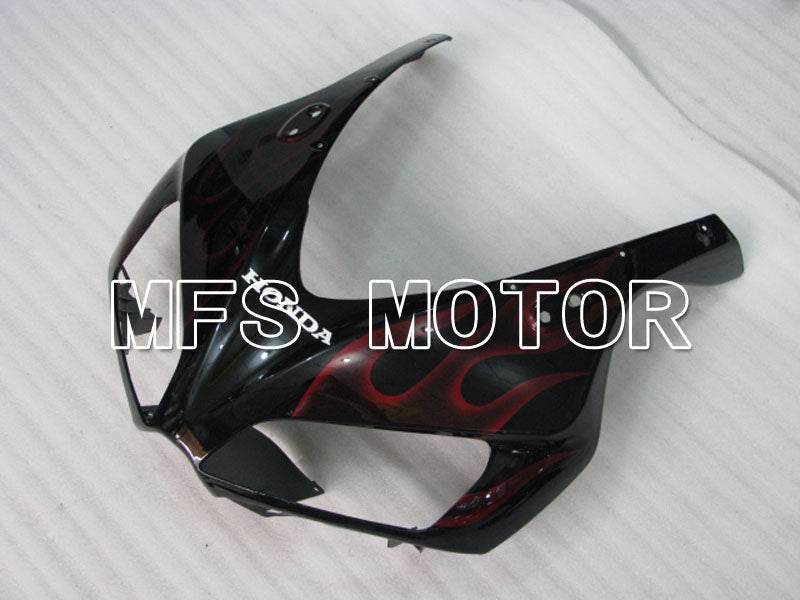 Honda CBR1000RR 2006-2007 Injection ABS Fairing - Flame - Black Red - MFS2881 - Fairings Kit