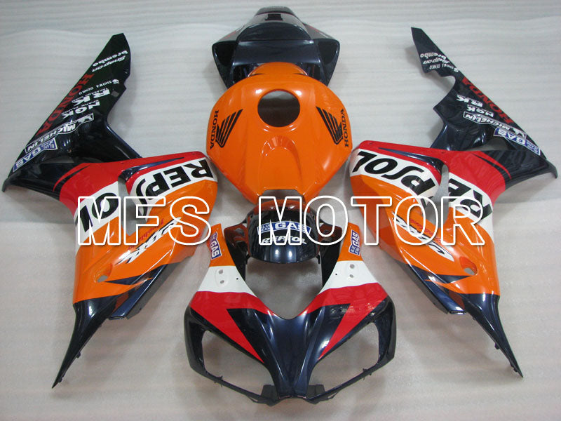 Honda CBR1000RR 2006-2007 Injection ABS Fairing - Repsol - Orange Red Black - MFS2922 - Fairings Kit