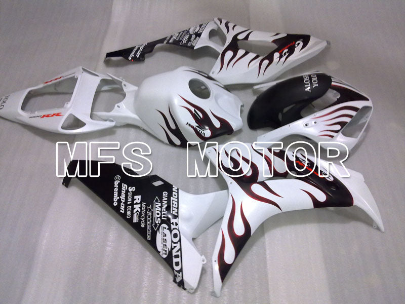 Honda CBR1000RR 2006-2007 Injection ABS Fairing - Flame - Black White - MFS2933 - Fairings Kit