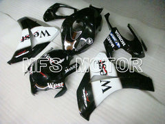 Honda CBR1000RR 2008-2011 Injection ABS Fairing - West - Black White - MFS2970 - Fairings Kit