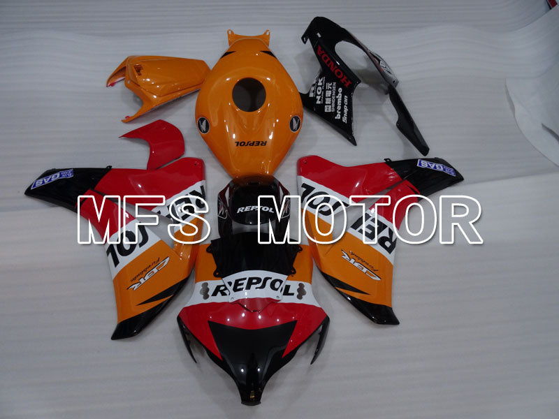 Honda CBR1000RR 2008-2011 Injection ABS Fairing - Repsol - Orange Red Black - MFS3001 - Fairings Kit
