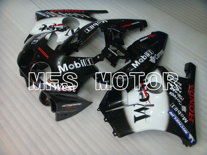 Honda CBR250RR 1990-1994 Injection ABS Fairing - West - Black White - MFS3035 - Fairings Kit
