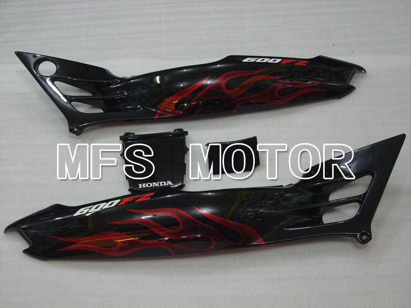 Honda CBR600 F2 1991-1994 ABS Fairing - Flame - Black Red - MFS3084 - Fairings Kit