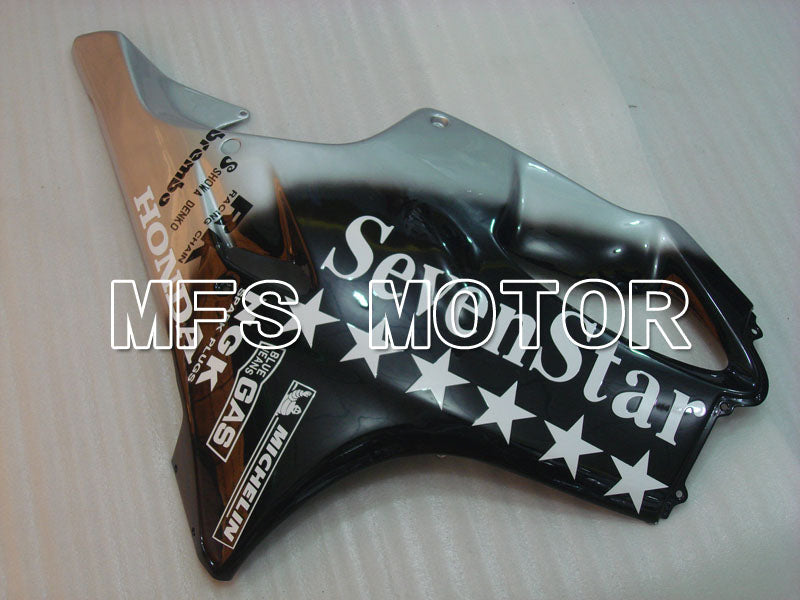 Honda CBR600 F4 1999-2000 Injection ABS Fairing - SevenStars - Black Silver - MFS3138 - Fairings Kit