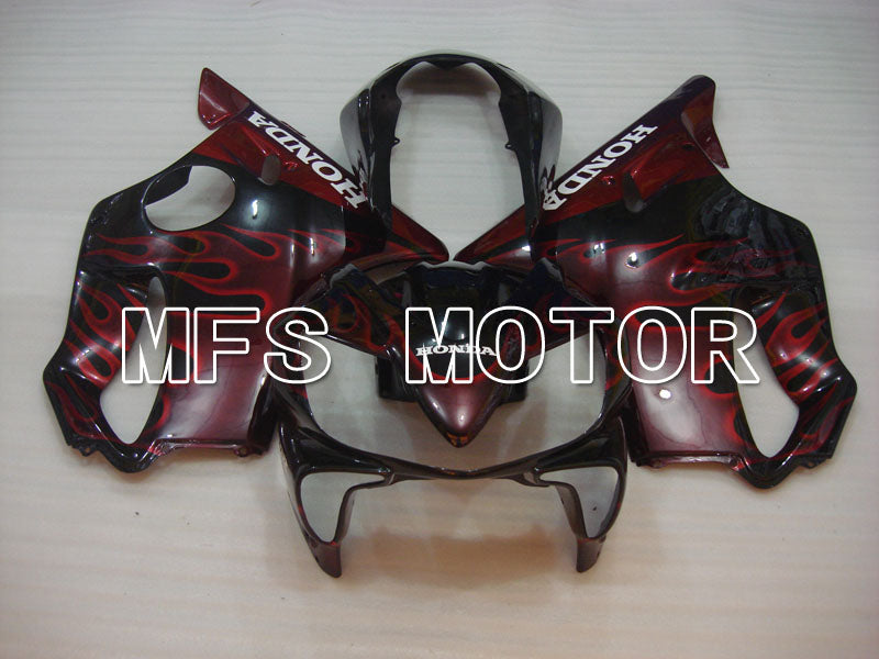 Honda CBR900RR 929 2000-2001 Injection ABS Fairing - Flame - Black Red - MFS3200 - Fairings Kit