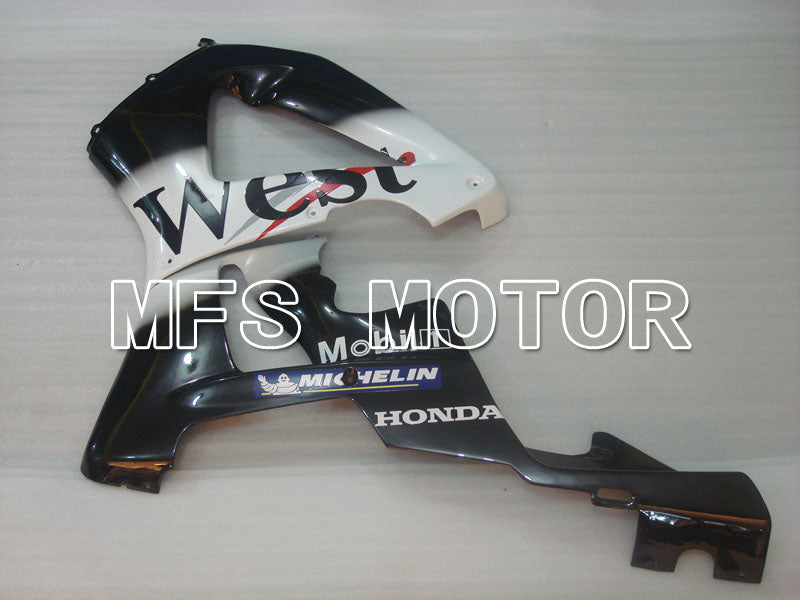 Honda CBR900RR 929 2000-2001 Injection ABS Fairing - West - Black White - MFS3213 - Fairings Kit