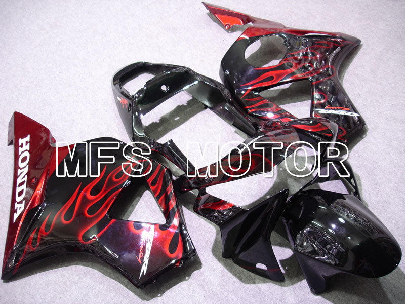Honda CBR900RR 954 2002-2003 Injection ABS Fairing - Flame - Black Red - MFS3225 - Fairings Kit