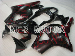 Honda CBR900RR 954 2002-2003 Injection ABS Fairing - Flame - Black Red - MFS3226 - Fairings Kit
