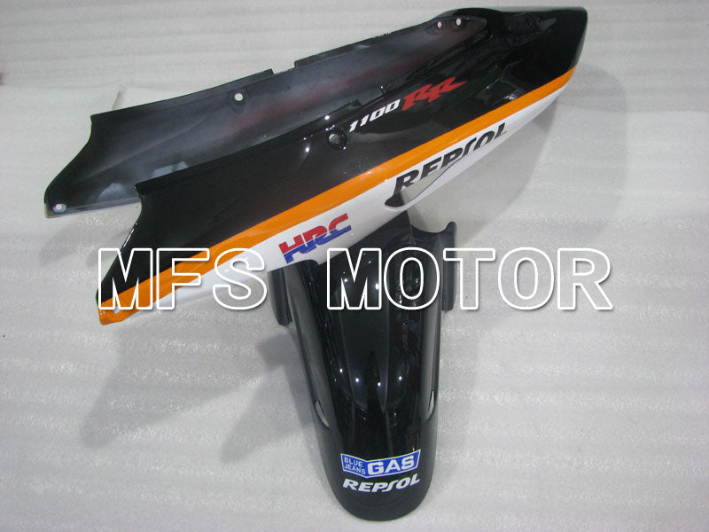 Honda CBR1100XX 1996-2007 Injection ABS Fairing - Repsol - Black Orange Red - MFS3243 - Fairings Kit