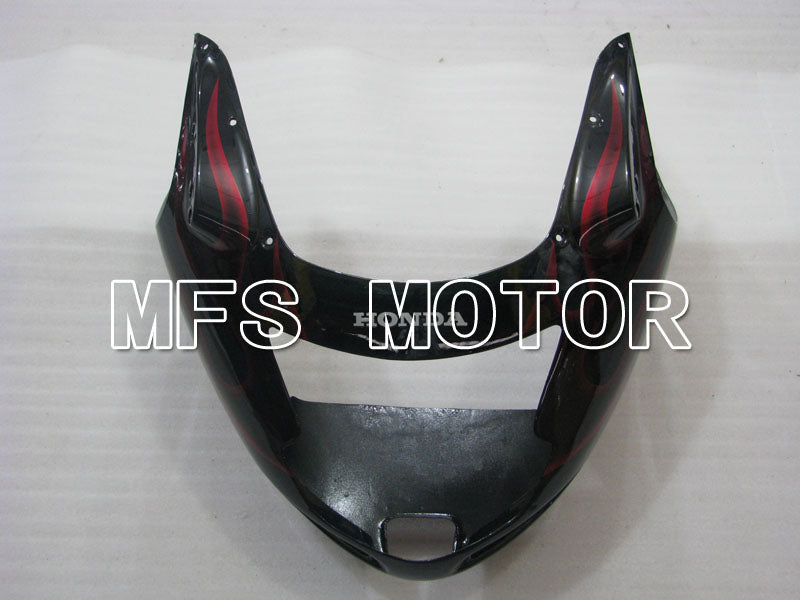 Honda CBR1100XX 1996-2007 Injection ABS Fairing - Flame - Black Red - MFS3245 - Fairings Kit