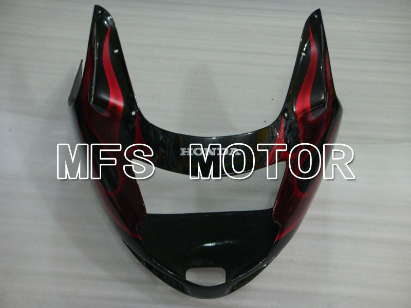 Honda CBR1100XX 1996-2007 Injection ABS Fairing - Flame - Black Red - MFS3247 - Fairings Kit