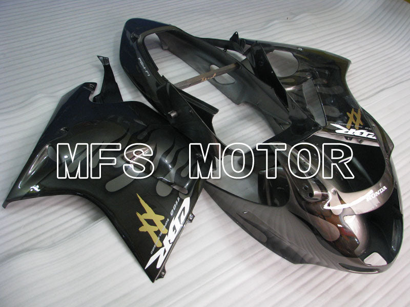 Honda CBR1100XX 1996-2007 Injection ABS Fairing - Flame - Black Gray - MFS3248 - Fairings Kit