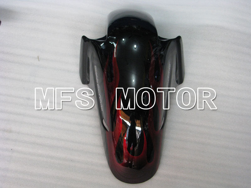 Honda CBR1100XX 1996-2007 Injection ABS Fairing - Flame - Black Red - MFS3249 - Fairings Kit