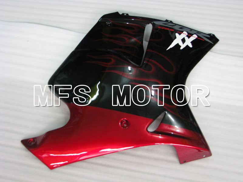 Honda CBR1100XX 1996-2007 Injection ABS Fairing - Flame - Black Red - MFS3249 - Fairings Kit