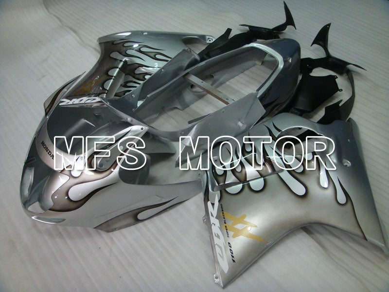 Honda CBR1100XX 1996-2007 Injection ABS Fairing - Flame - Silver - MFS3250 - Fairings Kit