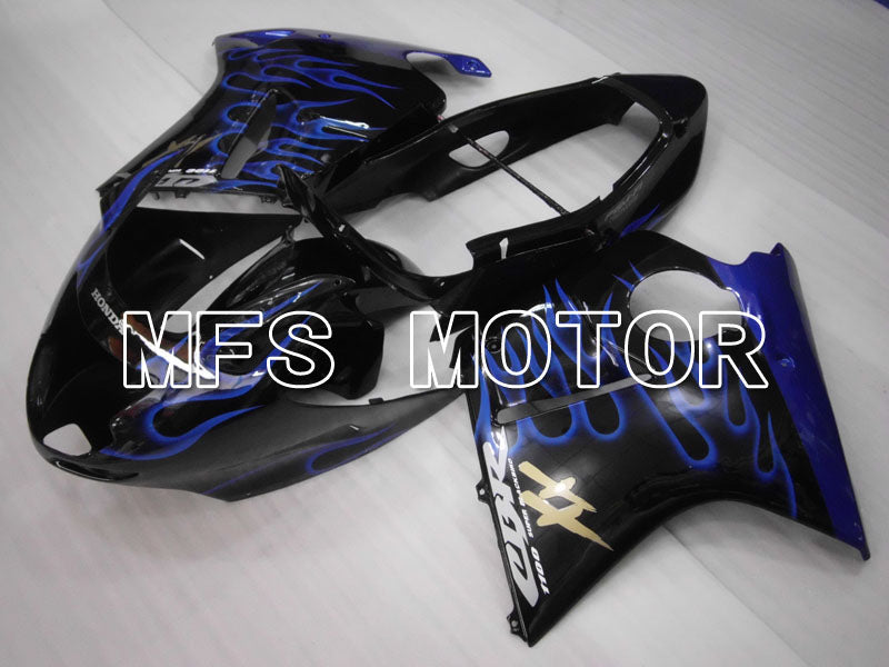 Honda CBR1100XX 1996-2007 Injection ABS Fairing - Flame - Black Blue - MFS3261 - Fairings Kit