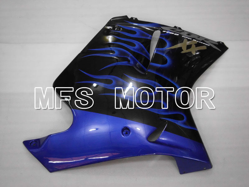 Honda CBR1100XX 1996-2007 Injection ABS Fairing - Flame - Black Blue - MFS3261 - Fairings Kit