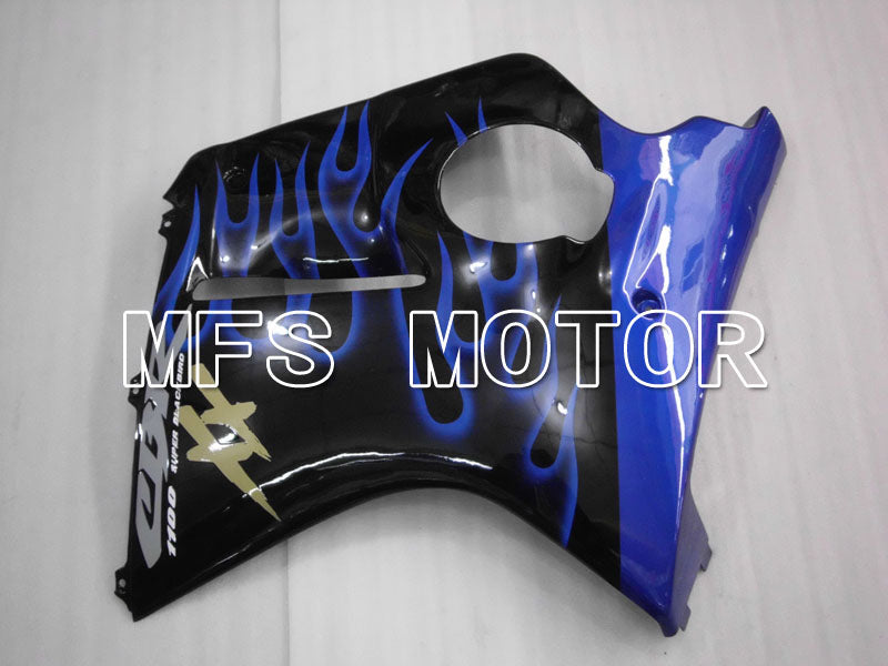 Honda CBR1100XX 1996-2007 Injection ABS Fairing - Flame - Black Blue - MFS3261 - Fairings Kit