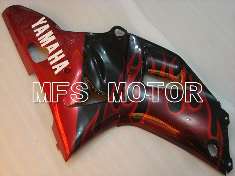 Yamaha YZF-R1 2000-2001 Injection ABS Fairing - Flame - Black Red - MFS3267 - Fairings Kit