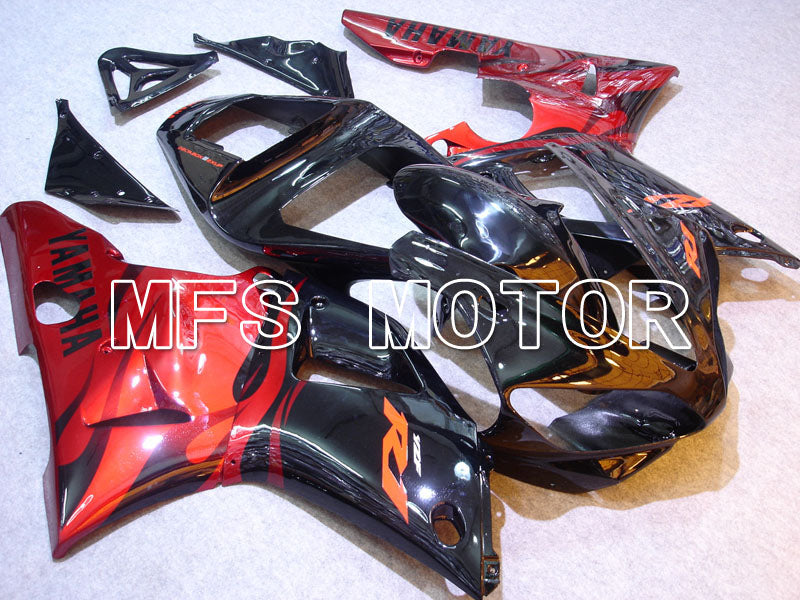 Yamaha YZF-R1 2000-2001 Injection ABS Fairing - Factory Style - Black Red - MFS3270 - Fairings Kit