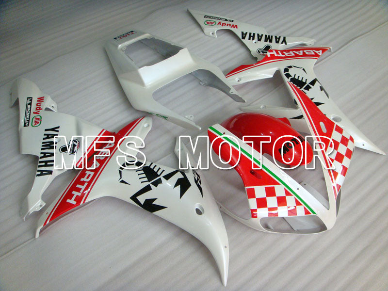 Yamaha YZF-R1 2002-2003 Injection ABS Fairing - ABARTH - Red White - MFS3293 - Fairings Kit
