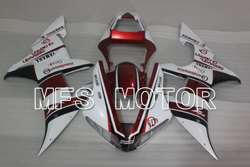 Yamaha YZF-R1 2002-2003 Injection ABS Fairing - ENEOS - Red wine color White - MFS3343 - Fairings Kit