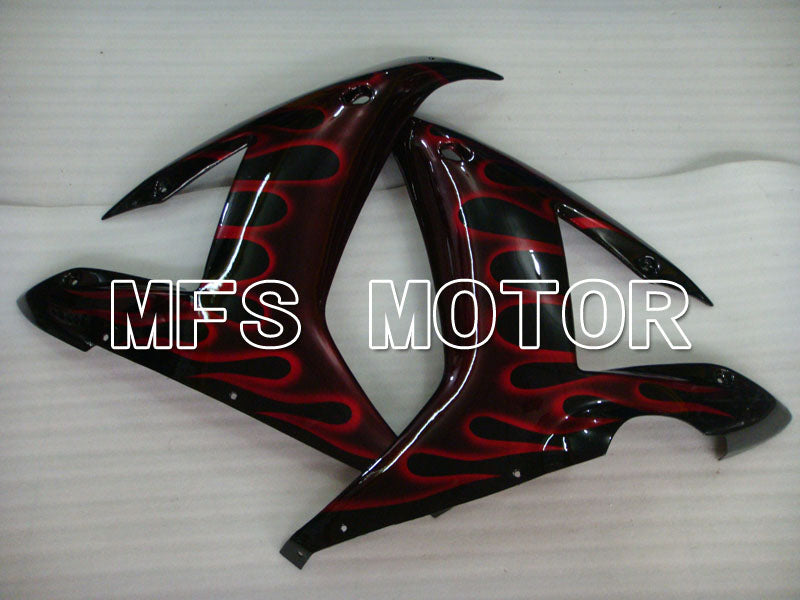 Yamaha YZF-R1 2002-2003 Injection ABS Fairing - Flame - Black Red wine color - MFS3351 - Fairings Kit