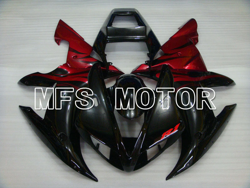 Yamaha YZF-R1 2002-2003 Injection ABS Fairing - Factory Style - Black Red wine color - MFS3352 - Fairings Kit