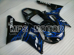 Yamaha YZF-R1 1998-1999 Injection ABS Fairing - Flame - Black Blue - MFS3412 - Fairings Kit