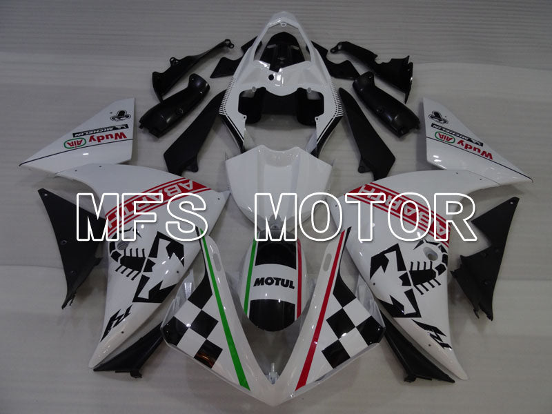 Yamaha YZF-R1 2009-2011 Injection ABS Fairing - ABARTH - Black White - MFS3447 - Fairings Kit