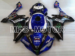 Yamaha YZF-R1 2007-2008 Injection ABS Fairing - Monster - Black Blue - MFS3461 - Fairings Kit