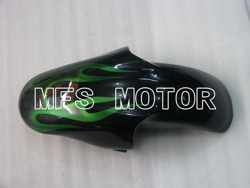 Yamaha YZF-R6 1998-2002 Injection ABS Fairing - Flame - Black Green - MFS3520 - Fairings Kit