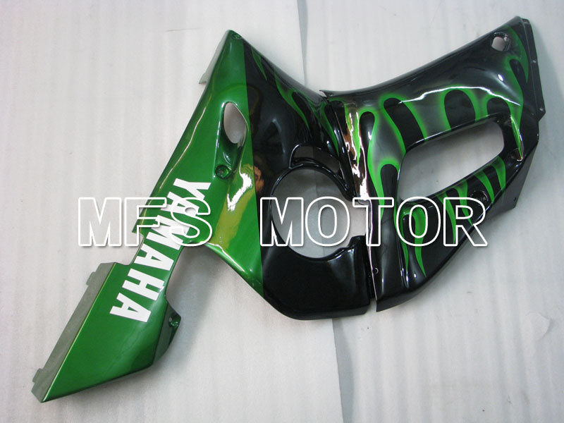 Yamaha YZF-R6 1998-2002 Injection ABS Fairing - Flame - Black Green - MFS3520 - Fairings Kit
