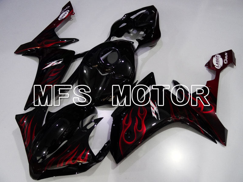 Yamaha YZF-R1 2007-2008 Injection ABS Fairing - Flame - Red Black - MFS3525 - Fairings Kit