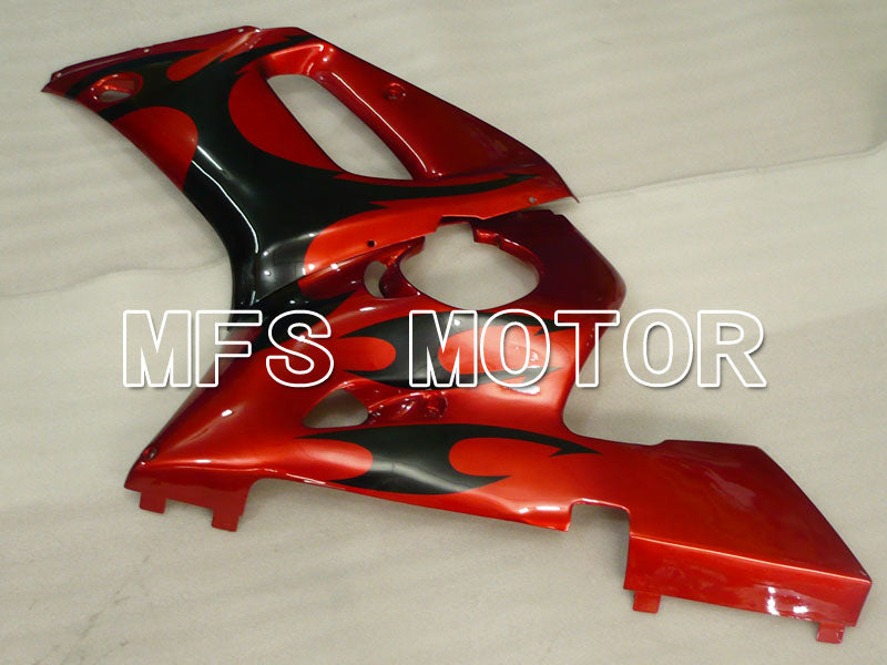 Yamaha YZF-R6 1998-2002 Injection ABS Fairing - Factory Style - Black Red wine color - MFS3550 - Fairings Kit