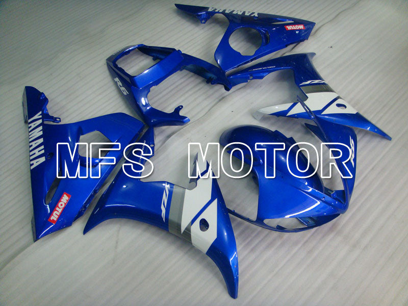 Yamaha YZF-R6 2003-2004 Injection ABS Fairing - Factory Style - Blue White - MFS3555 - Fairings Kit