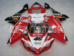 Yamaha YZF-R1 2007-2008 Injection ABS Fairing - Santander - White Red - MFS3565 - Fairings Kit