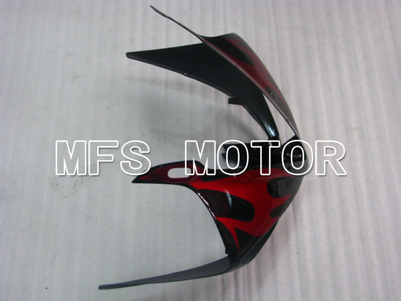 Yamaha YZF-R6 2003-2004 Injection ABS Fairing - Flame - Red wine color Black - MFS3607 - Fairings Kit
