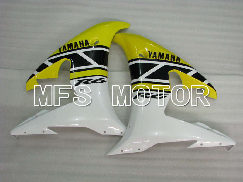 Yamaha YZF-R6 2005 Injection ABS Fairing - Factory Style - White Yellow - MFS3616 - Fairings Kit